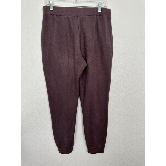 Monrow Seamed Cotton Sweats Brown Stretchy Athleisure Lounge Men's Size Medium - Picture 4 of 8